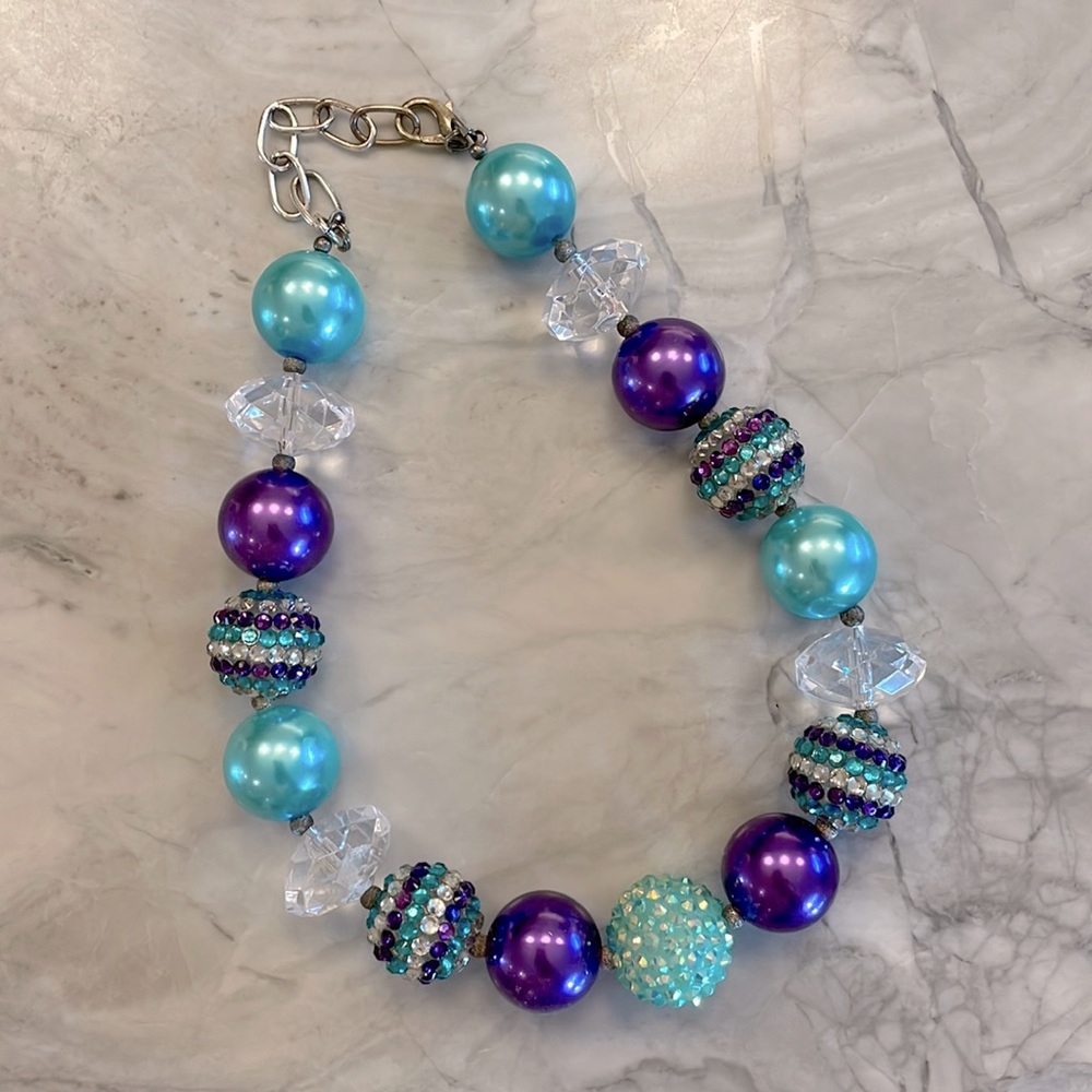 Kids chunky bead necklace